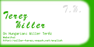 terez willer business card